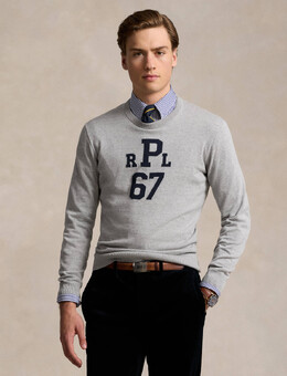 Polo Ralph Lauren: Серый свитер 