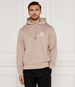 Armani Exchange: Бежевая толстовка 