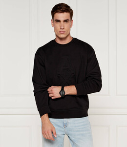 Armani Exchange: Чёрная толстовка 