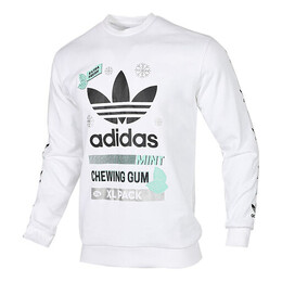 Adidas: Белая толстовка  Originals