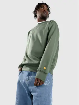 Carhartt WIP: Зелёный свитер 