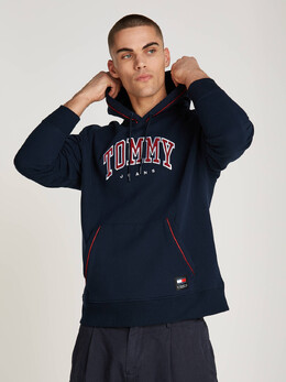 Tommy Jeans: Тёмная толстовка 