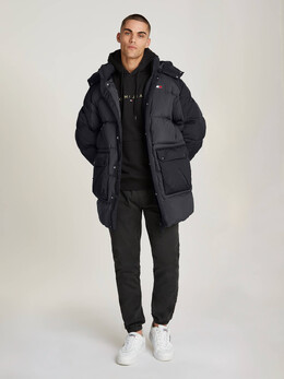 Tommy Jeans: Чёрная куртка 