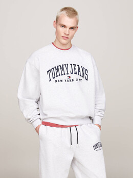 Tommy Jeans: Серая толстовка 