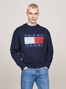 Tommy Jeans: Тёмная толстовка 
