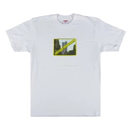 Supreme: Белая футболка  Greetings From NY