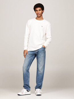 Tommy Jeans: Белый свитшот 