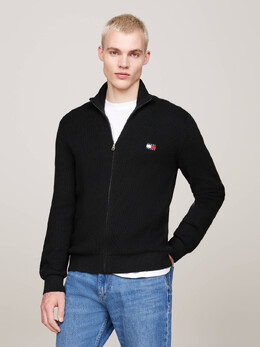 Tommy Jeans: Чёрный свитер 