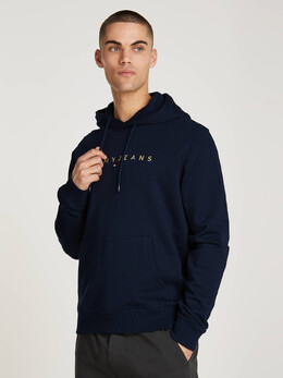 Tommy Jeans: Тёмная толстовка 