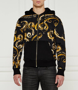 Versace Jeans Couture: Чёрная толстовка 