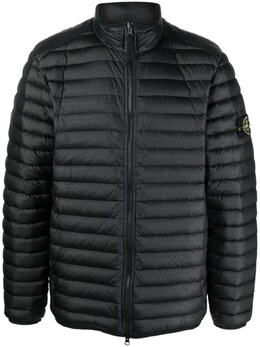 Stone Island: Чёрный пуховик 