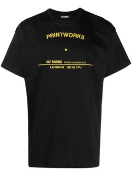 Raf Simons: Футболка с надписями 