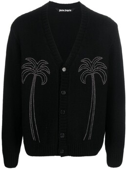 Palm Angels: Чёрный кардиган 