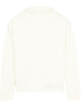 Maison Margiela: Белая толстовка 