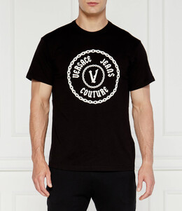 Versace Jeans Couture: Чёрная футболка 