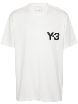 Y-3: Белая футболка 