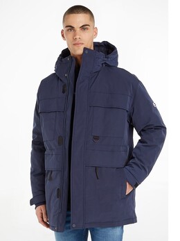 Tommy Hilfiger: Тёмный пуховик 