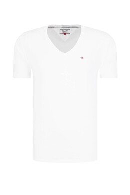Tommy Jeans: Белая футболка 