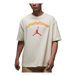 Nike: Белая футболка  Air Jordan