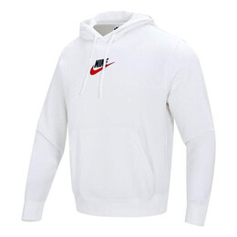 Nike: Белая толстовка  Club