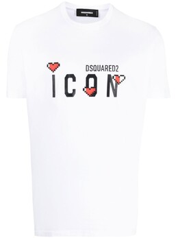 Dsquared2: Футболка  Icon с принтом