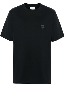 Maison Kitsuné: Чёрная футболка 