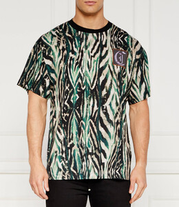 Just Cavalli: Зелёная футболка 
