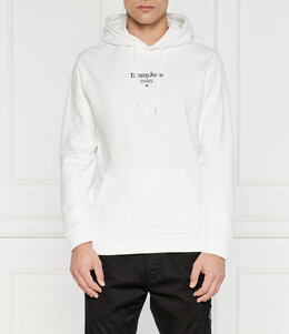 Tommy Jeans: Белая толстовка 