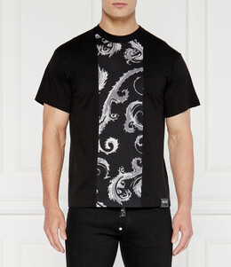 Versace Jeans Couture: Чёрная футболка 