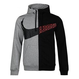 Nike: Чёрная толстовка  Big Swoosh