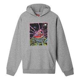 New Balance: Серая толстовка 