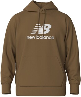 New Balance: Коричневая толстовка 