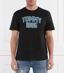Tommy Jeans: Чёрная футболка 