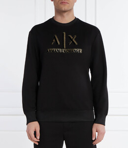 Armani Exchange: Чёрная толстовка 