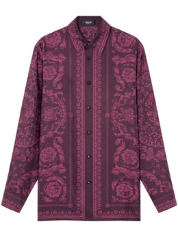 Versace: Розовая рубашка 