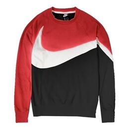 Nike: Красная толстовка  Big Swoosh