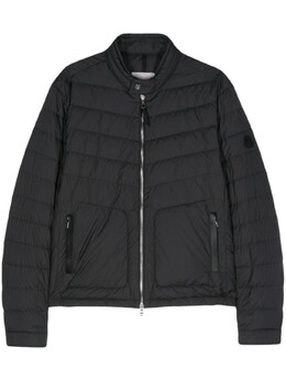 Moncler: Чёрный пуховик 