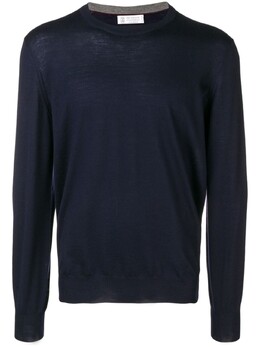 Brunello Cucinelli: Синий свитер 