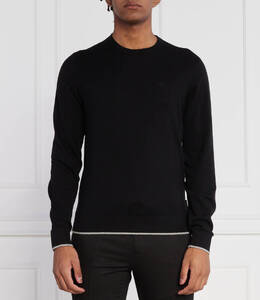 Armani Exchange: Чёрный свитер 