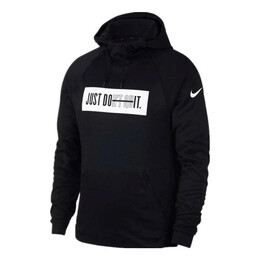 Nike: Чёрная толстовка  Just Do It