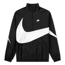 Nike: Чёрная куртка  Swoosh