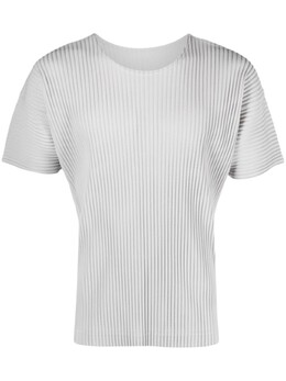 Homme Plissé Issey Miyake: Серая футболка 