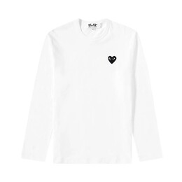 Comme Des Garçons Play: Белая футболка 