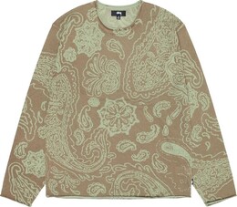 Stussy: Коричневый свитер 