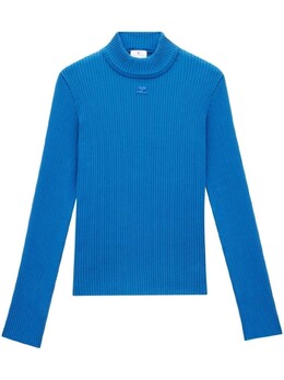 Courreges: Свитер с воротником 