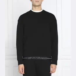 Emporio Armani: Чёрная толстовка 