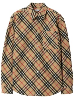 Burberry: Рубашка  Vintage Check из шерсти
