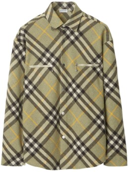 Burberry: Куртка в клетку 