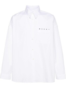Marni: Белая рубашка 