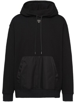 Prada: Чёрная толстовка 